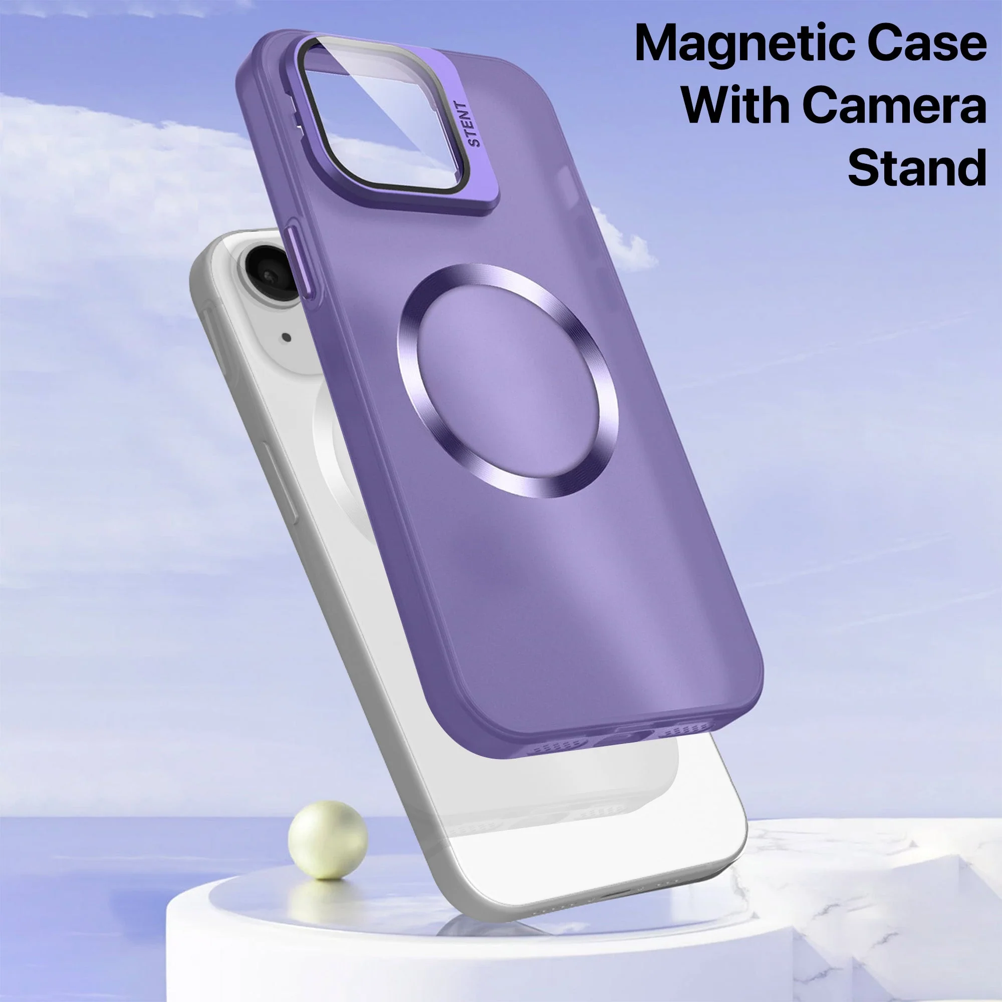 Vaku ® Apple iPhone 14 Plus Rime Frosted Magnetic Magpro Translucent Back Cover - Image 19