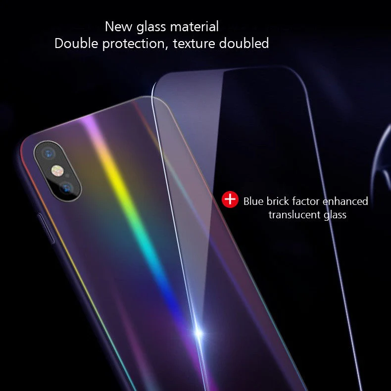 VakuĀ® Apple iPhone X / XS ElectroWAVE Automatic Shine Changing Heat-Dissipating Glass Shock-Proof Back Cover - Image 8