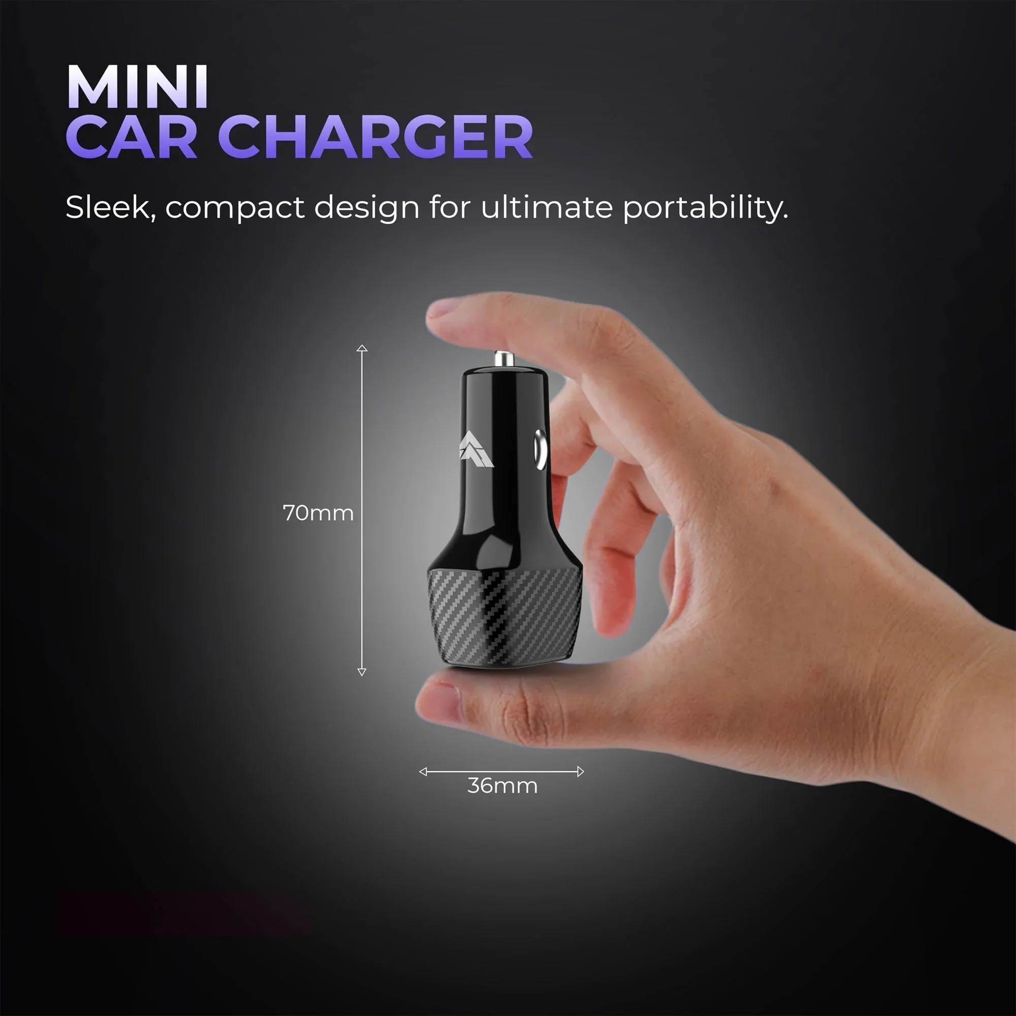 Vaku ® Brotvolt USB C 66W Dual Port Fast Car Charger With Power Delivery for IOS and Android Devices - Image 6