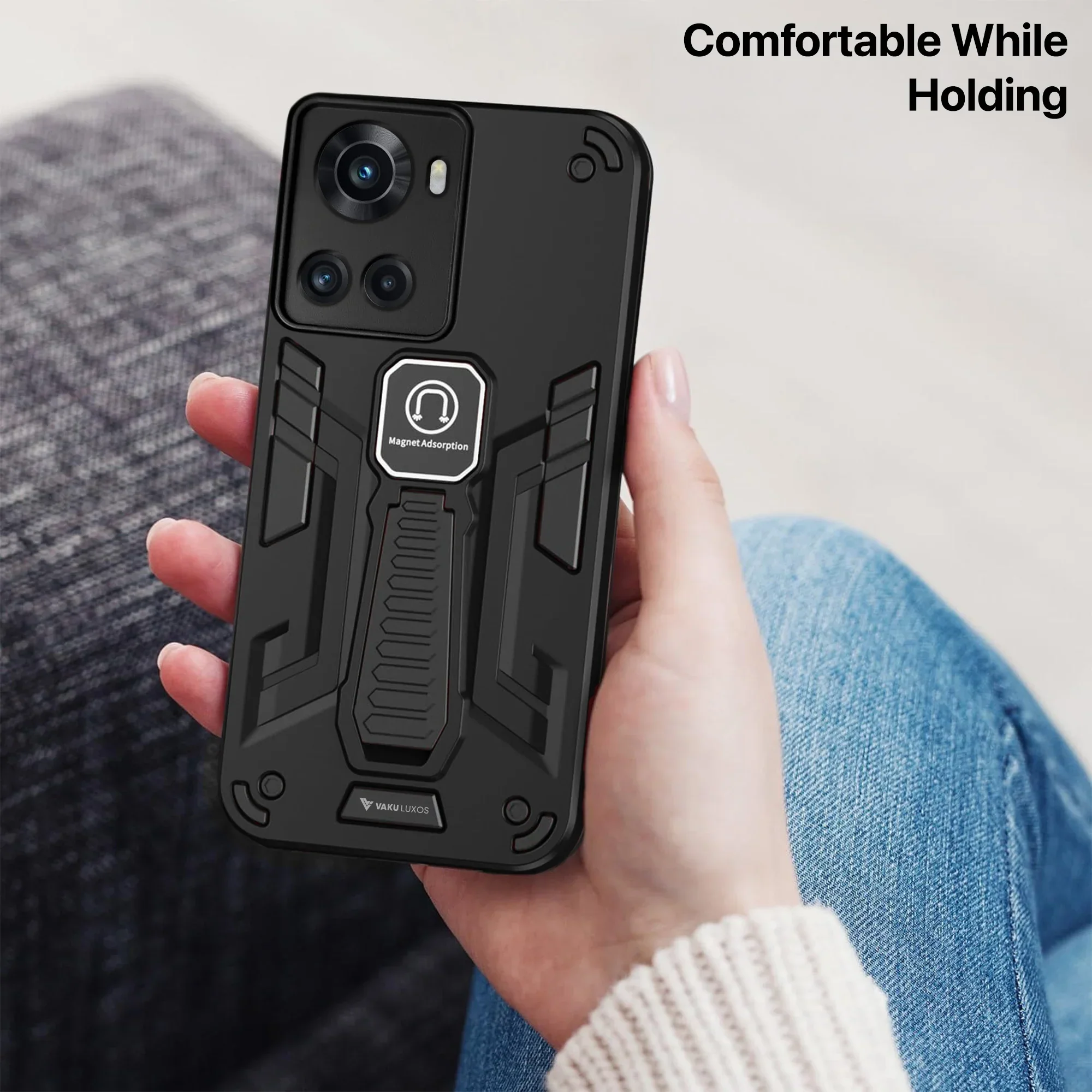 Vaku ® OnePlus 10R Valor Military Grade Shockproof Back Cover - Image 8