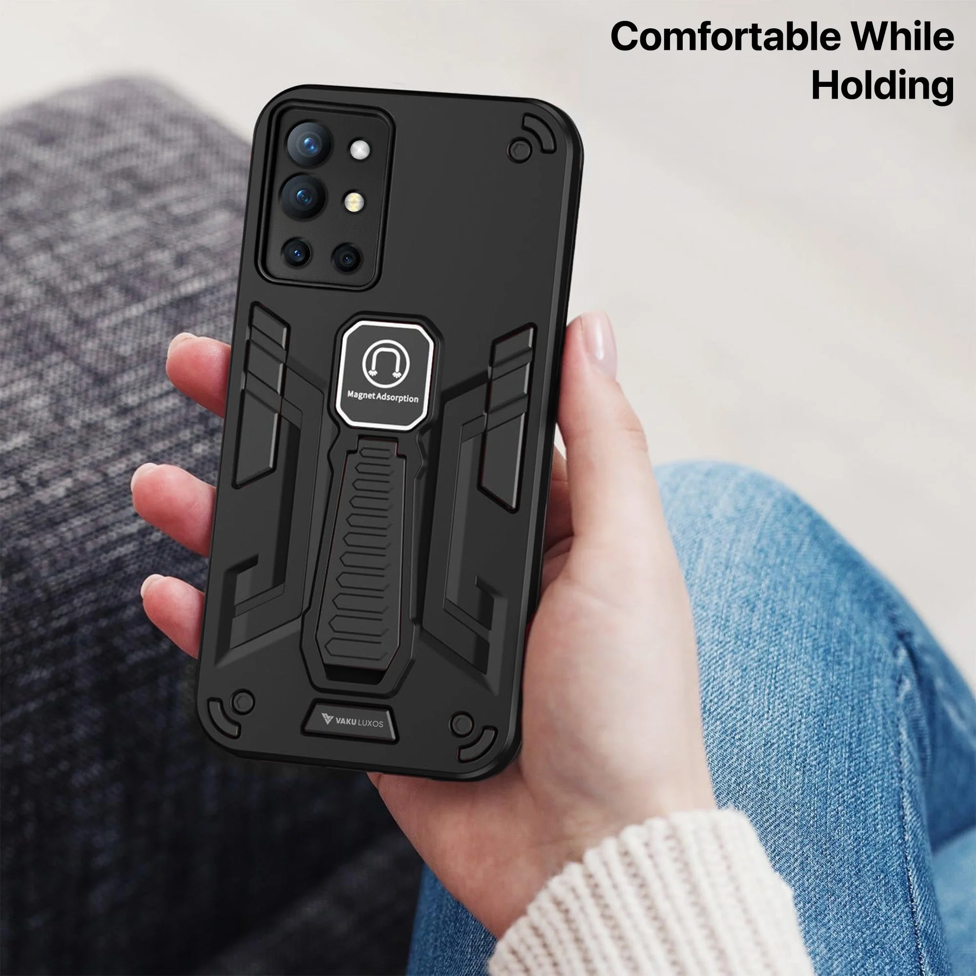 Vaku ® OnePlus 9R Valor Military Grade Shockproof Back Cover - Image 8