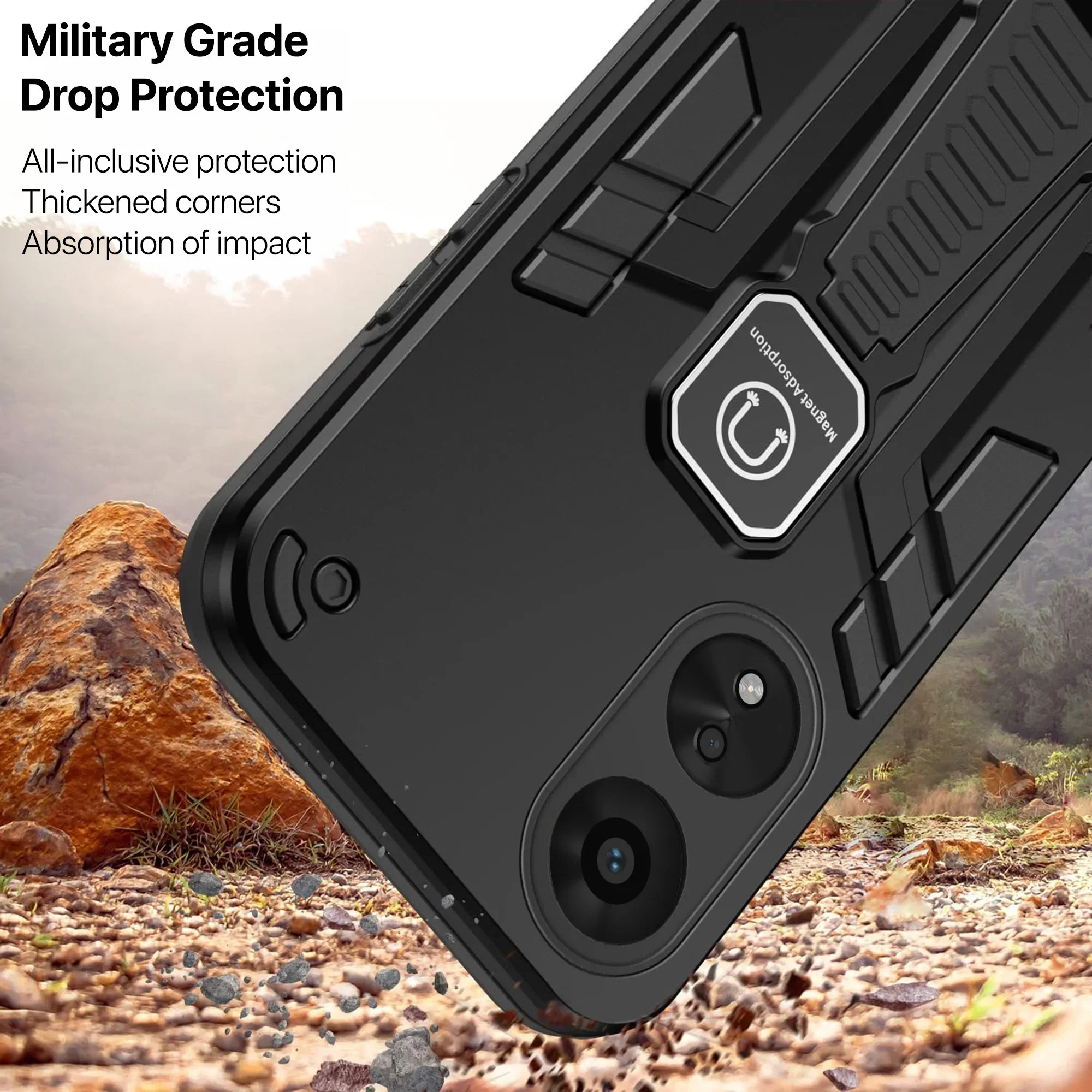 Vaku ® Oppo A78 5G Valor Military Grade Shockproof Back Cover - Image 11