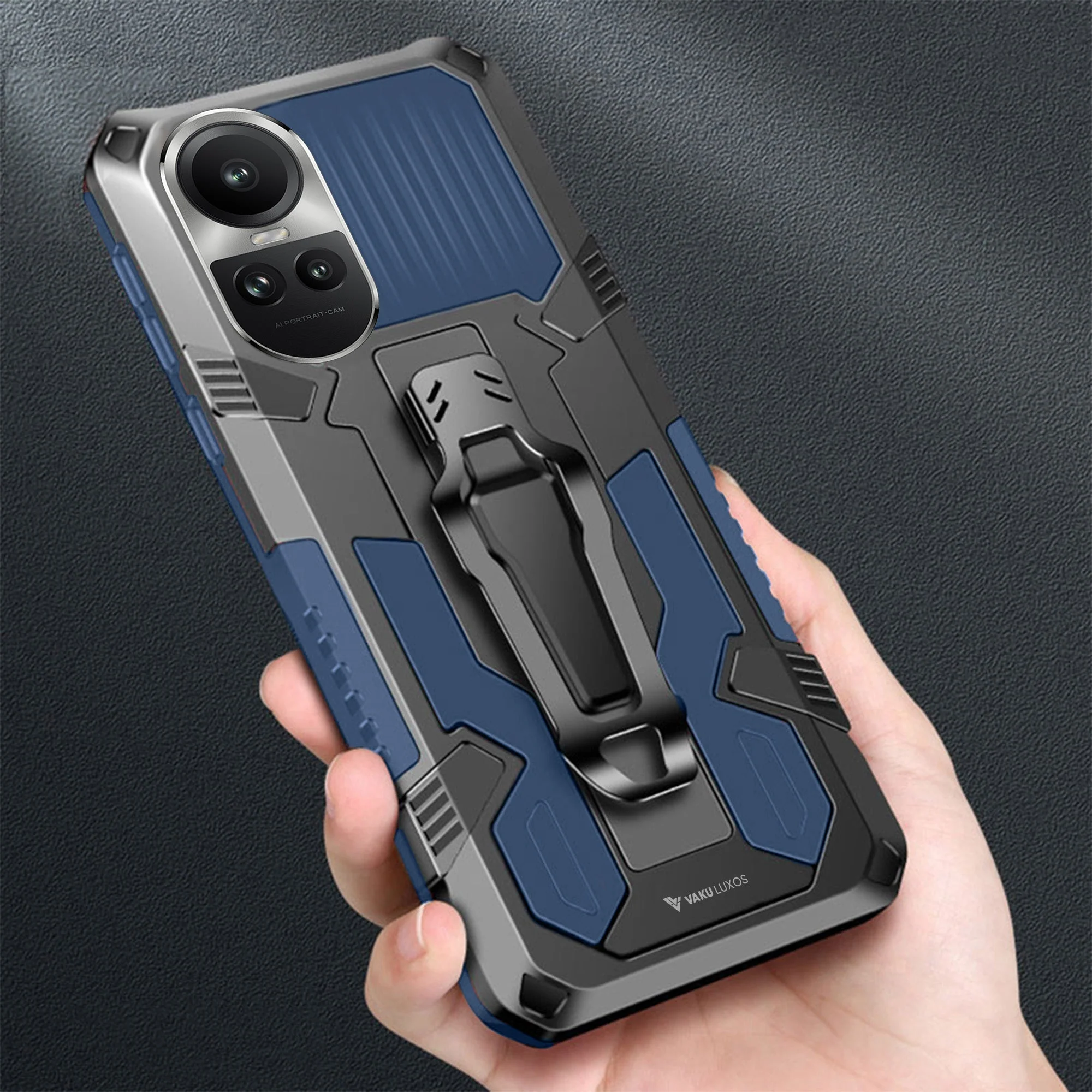 Vaku ® Oppo Reno10 5G Vanguard Military Grade Back Cover - Image 11