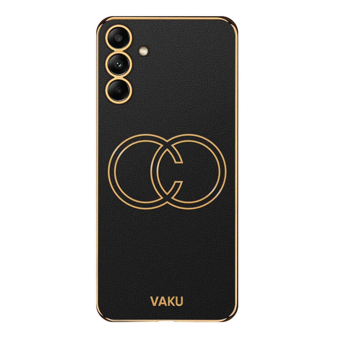 Vaku ® Samsung Galaxy A23 5G Skylar Leather Pattern Gold Electroplated Soft TPU Back Cover - Image 15