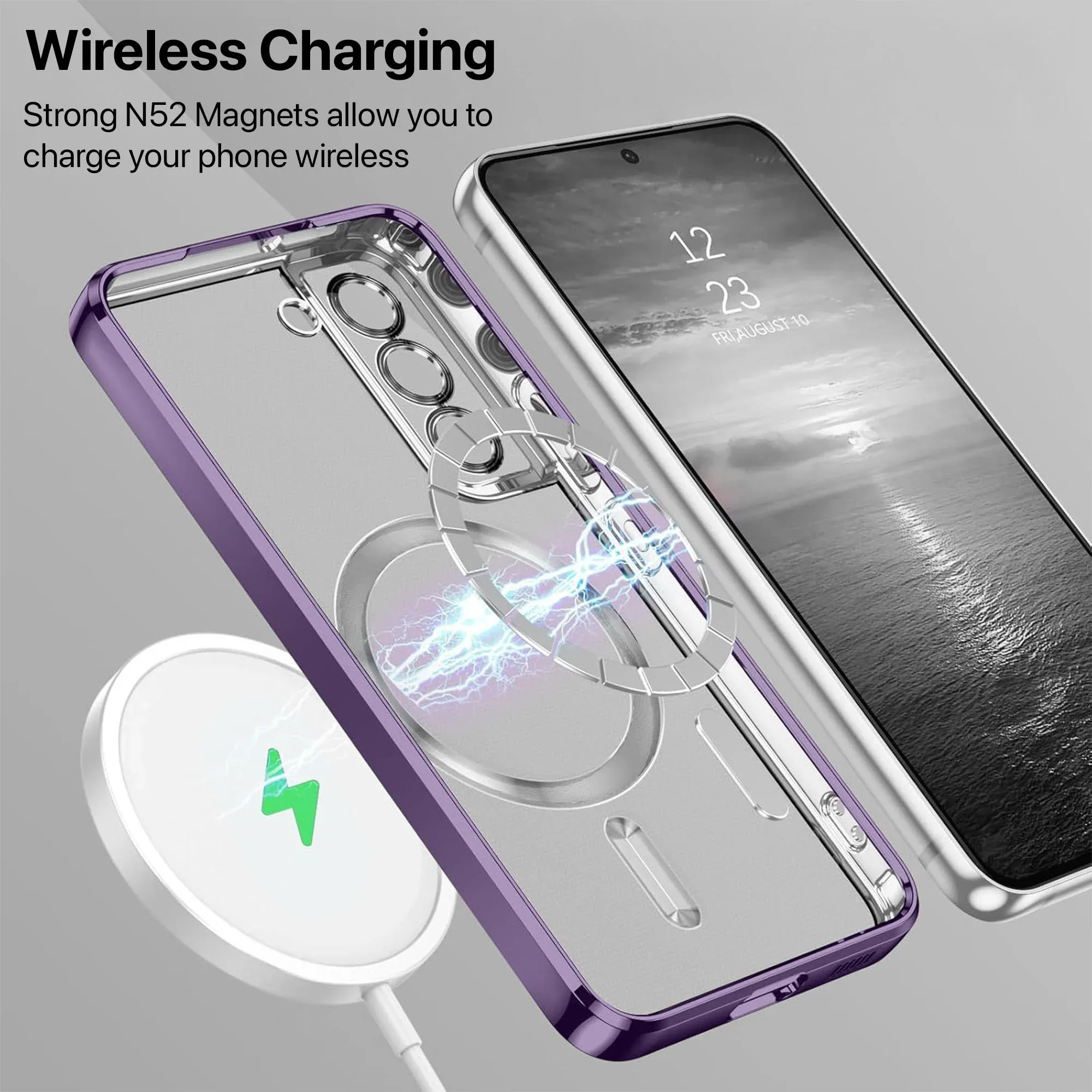 Vaku Ā® Samsung Galaxy S21 Luxury Electroplated Magnetic Magsafe Back Cover - Image 5