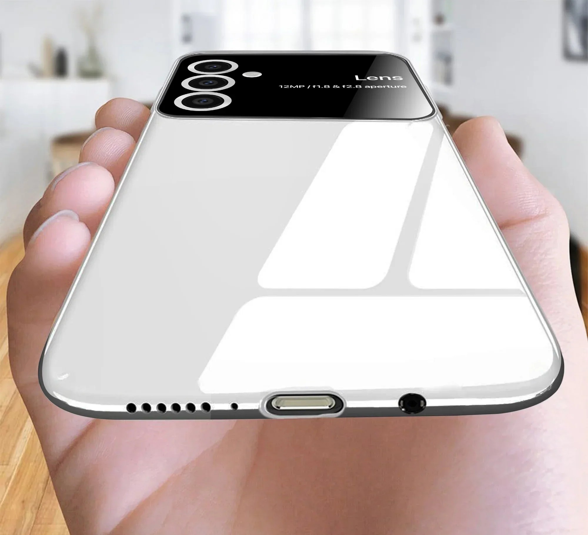 Vaku ® Samsung Galaxy S24 5G Polarized Large Window Glass Camera Protector Back Cover - Image 4
