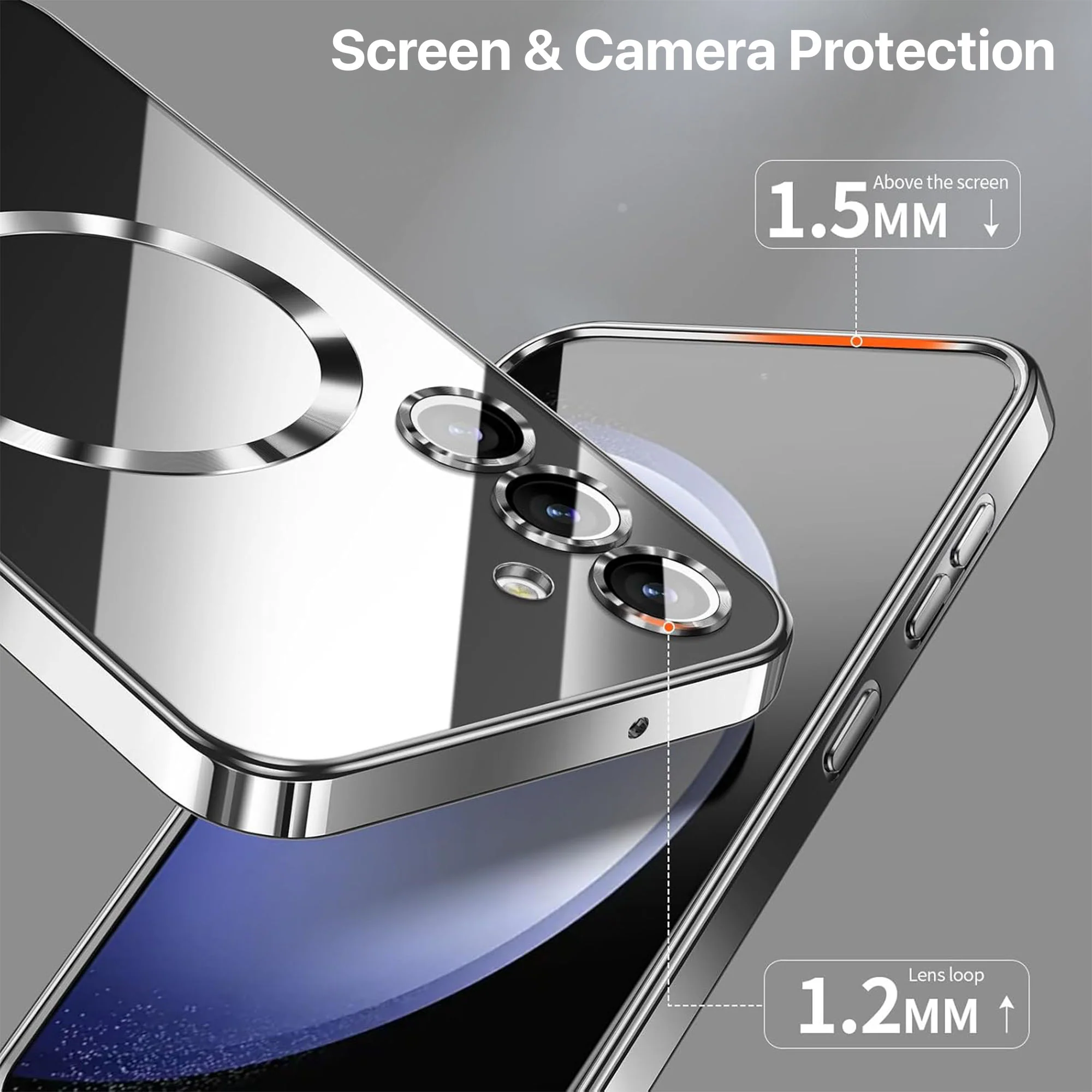Vaku Ā® Samsung Galaxy S24 FE Luxury Electroplated Magnetic Magsafe Back Cover - Image 6