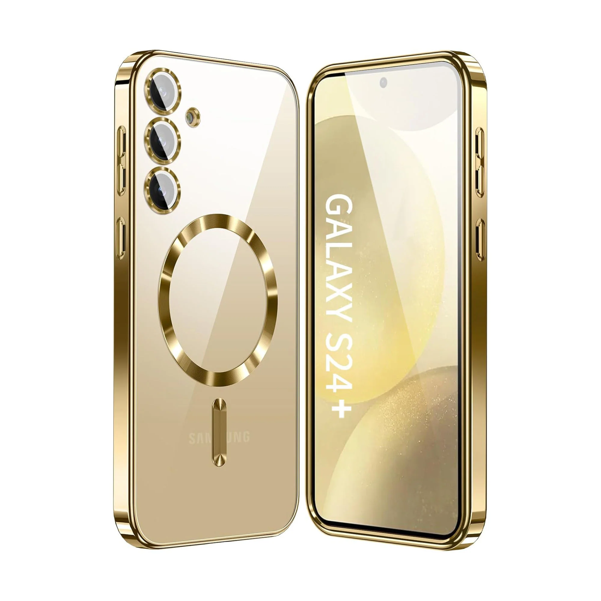 Vaku ® Samsung Galaxy S24 Plus Luxury Electroplated Magnetic Magsafe Back Cover