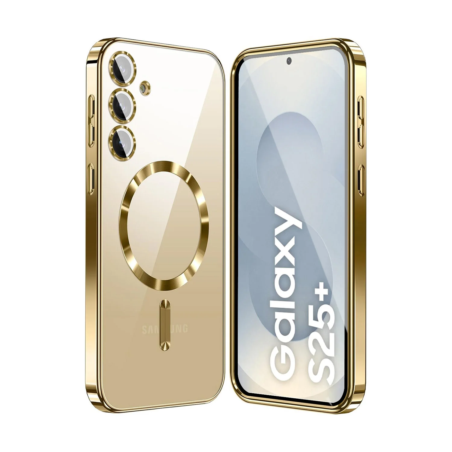 Vaku ® Samsung Galaxy S25 Plus Luxury Electroplated Magnetic Magsafe Back Cover