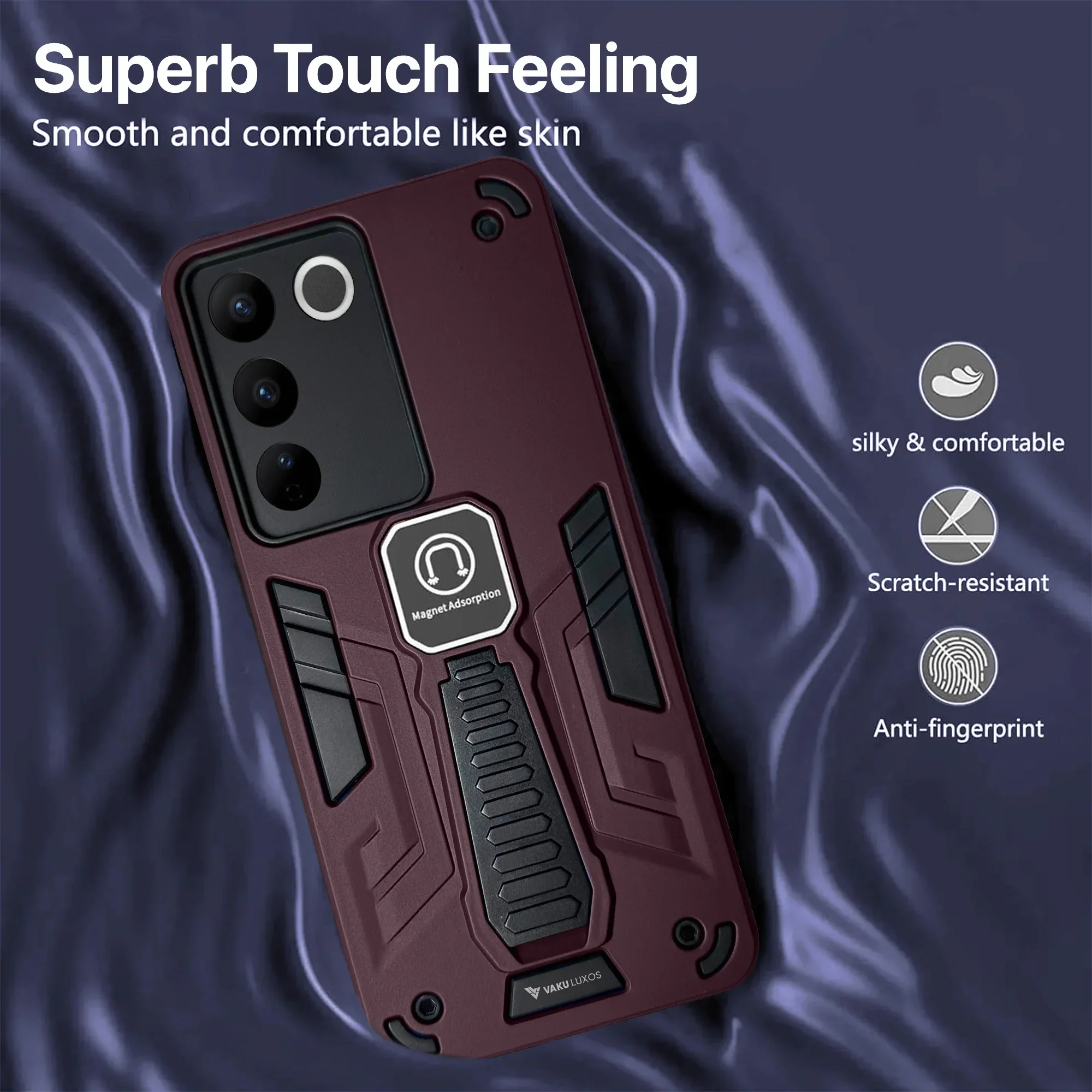 Vaku ® Vivo V27 5G Valor Military Grade Shockproof Back Cover - Image 6
