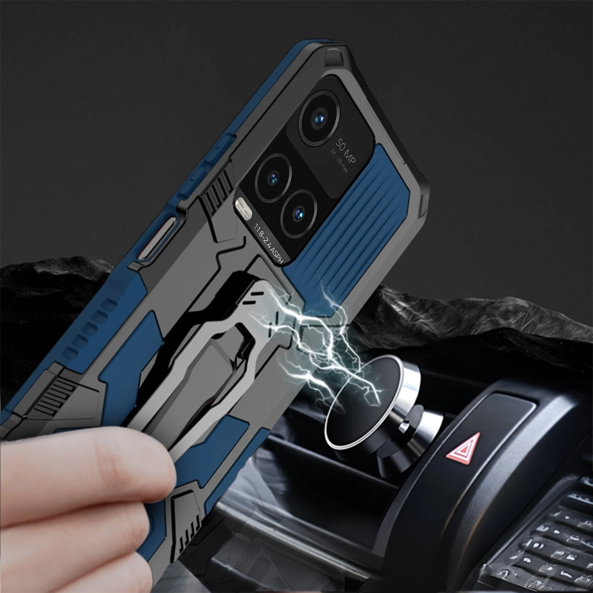 Vaku ® Vivo Y21T Vanguard Military Grade Back Cover - Image 13