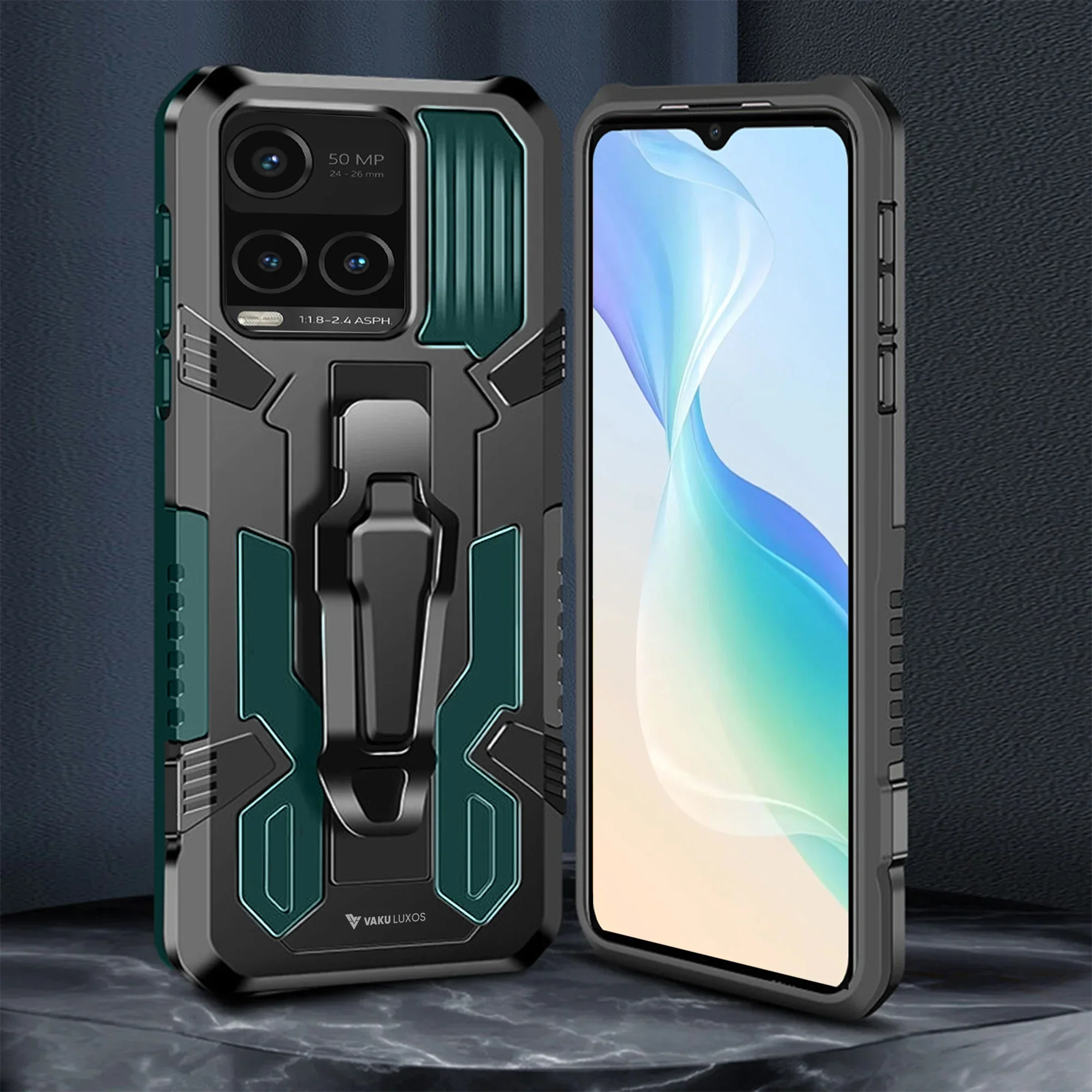Vaku ® Vivo Y21T Vanguard Military Grade Back Cover - Image 3