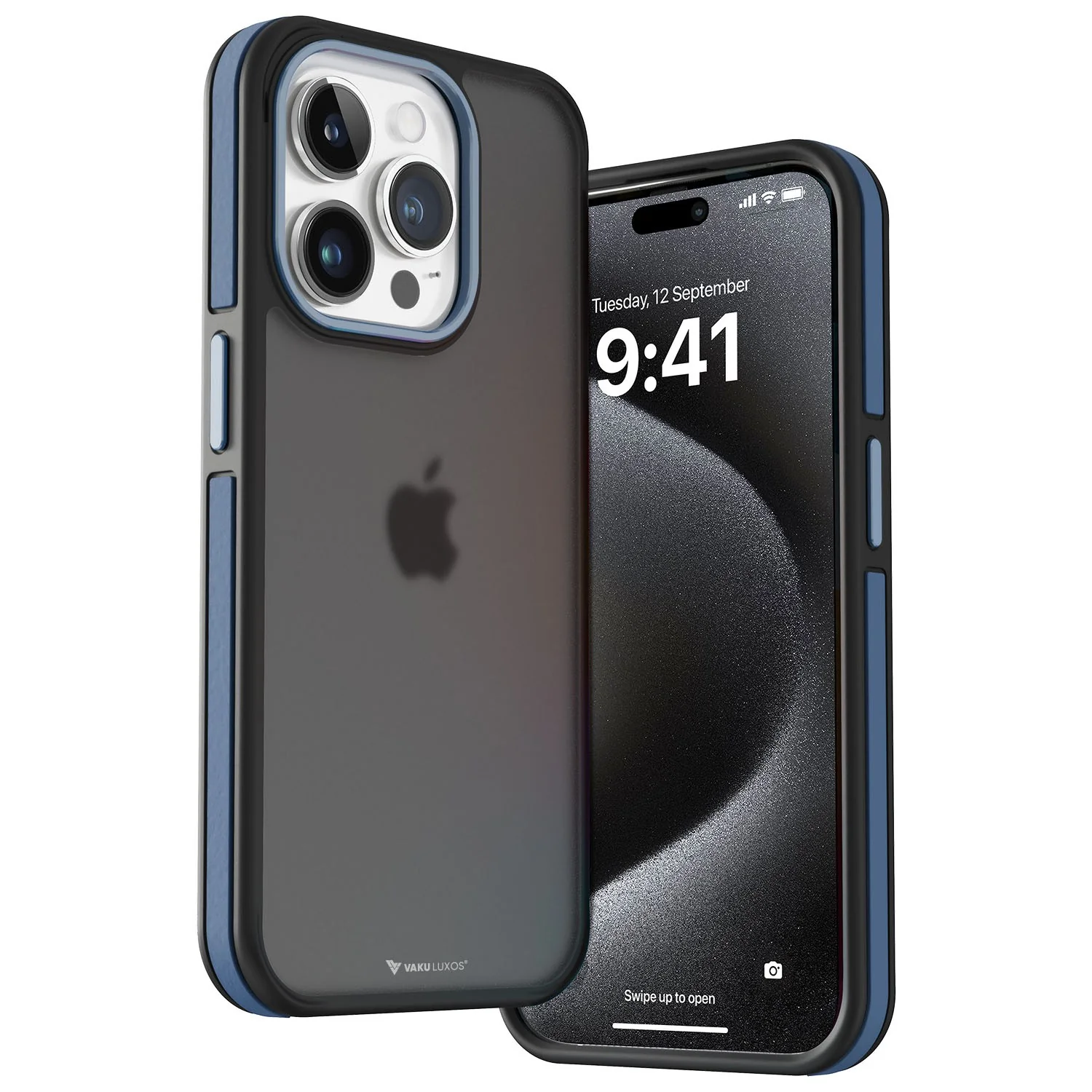 Vaku Luxos ® Apple iPhone 15 Pro Elemento Drop Protection Back Cover