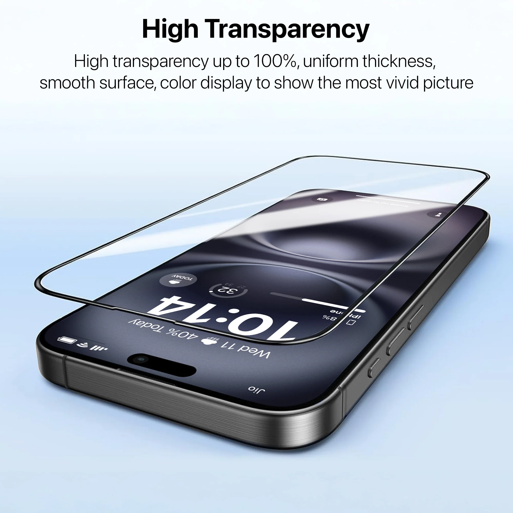 Vaku Luxos ® Apple iPhone 16 Screen Protector HD Tempered Glass - Image 3