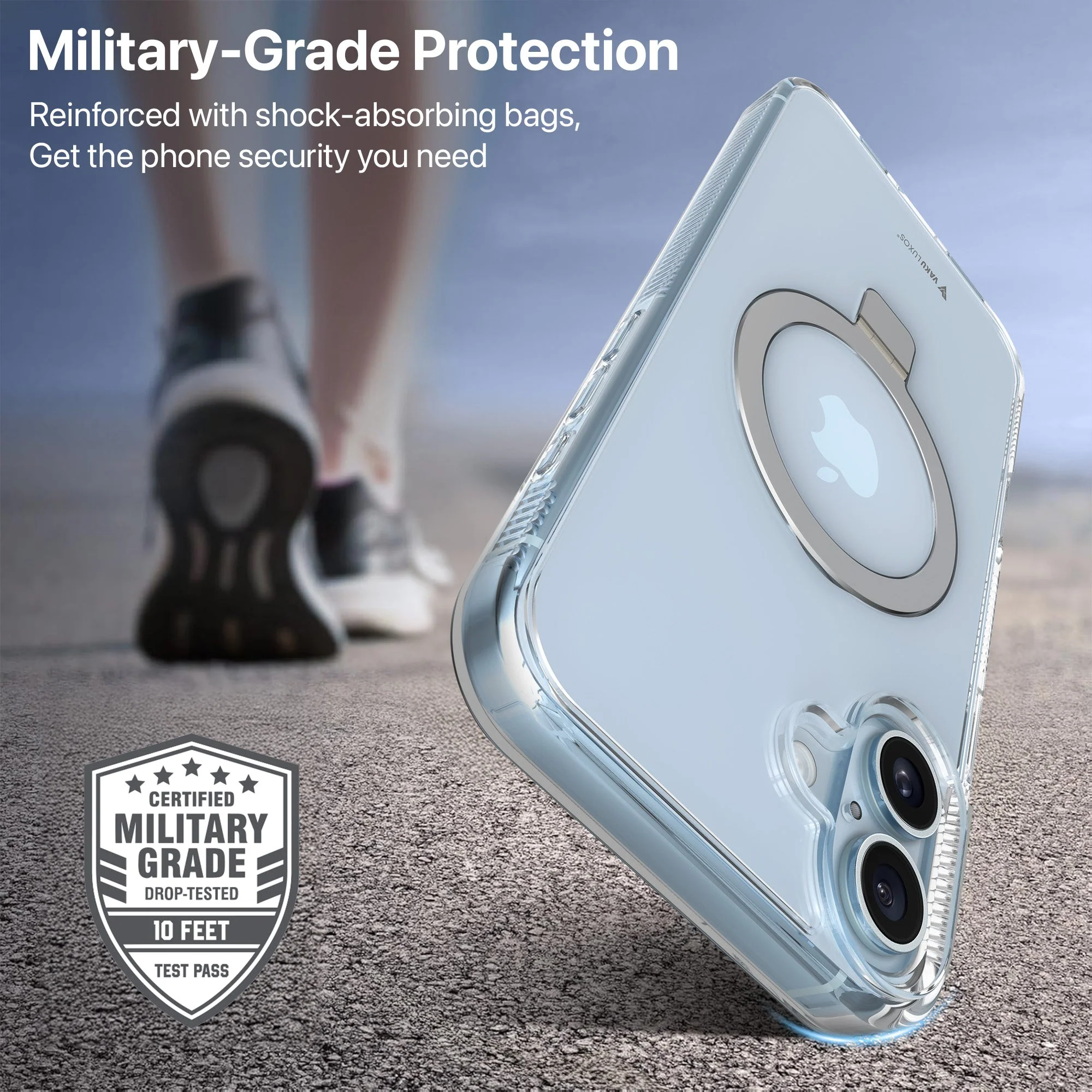 Vaku Luxos ® Apple iPhone 16 Plus Solace MagPro Military-Grade Protection Back Cover - Image 3