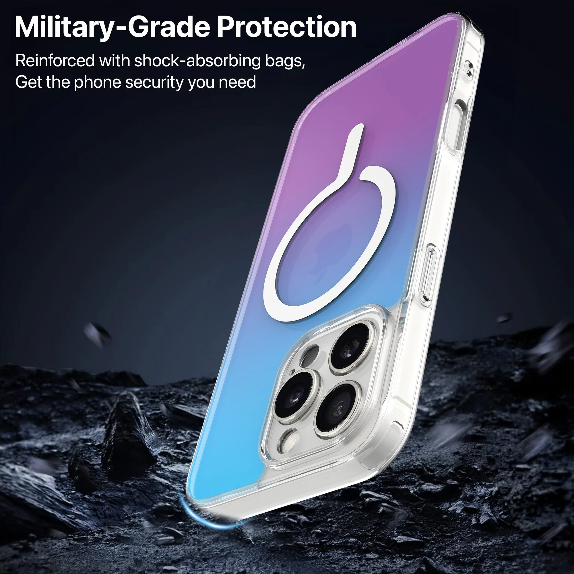 Vaku Luxos ® Apple iPhone 16 Pro Infinity MagPro Gradient Colored Back Cover - Image 6