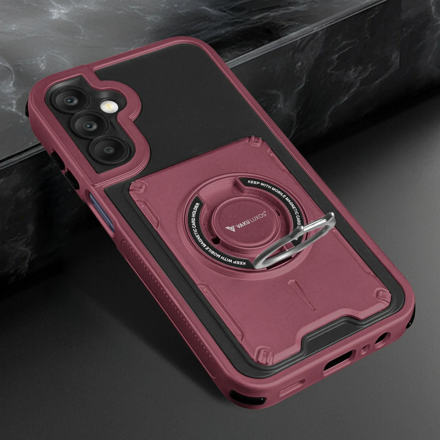 Vaku Luxos ® Samsung Galaxy A55 5G Axion Armor Military Grade Protective Back Cover - Image 7