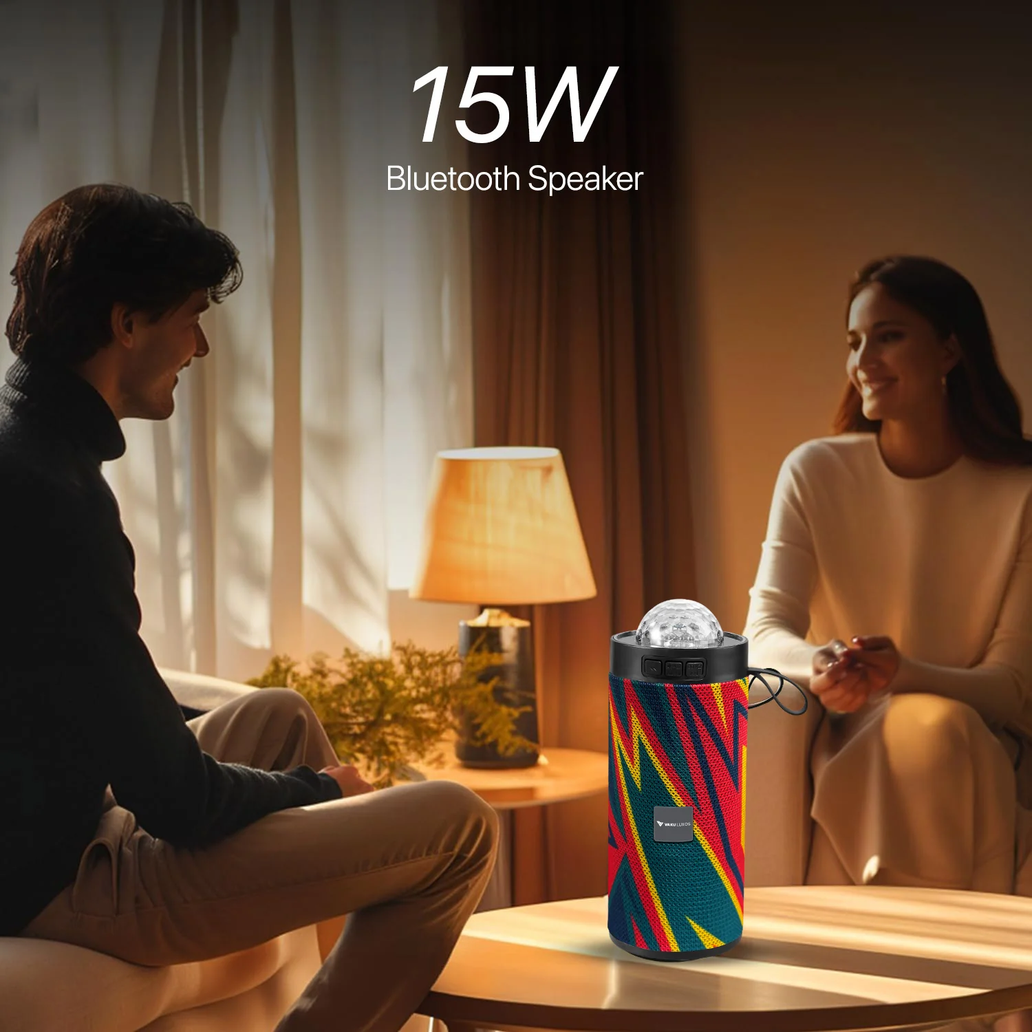 Vaku Luxos ® Groovio 15W Portable Bluetooth Party Speaker - Image 4