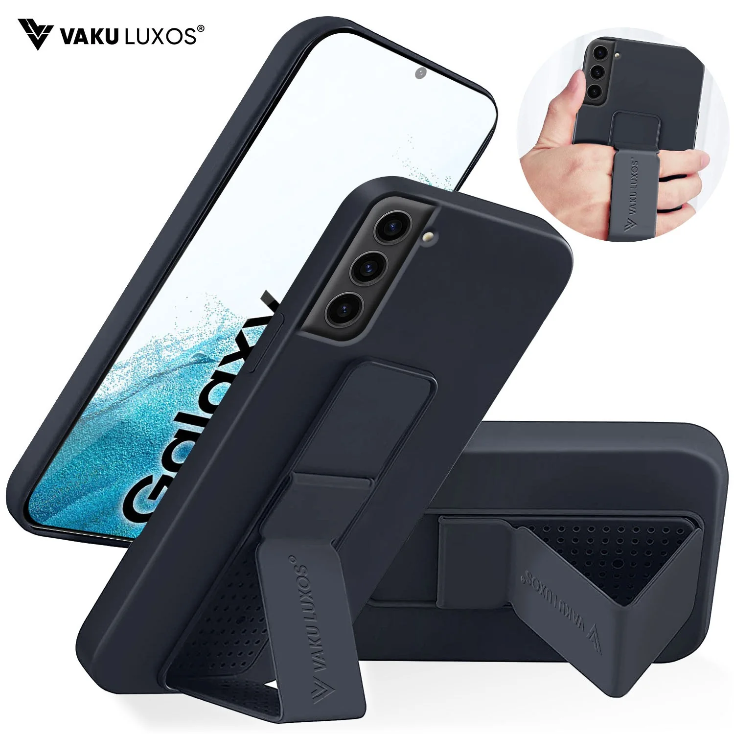 Vaku ® Samsung Galaxy S22 Harbor Grip Multi-Functional TPU Back Cover - Image 2